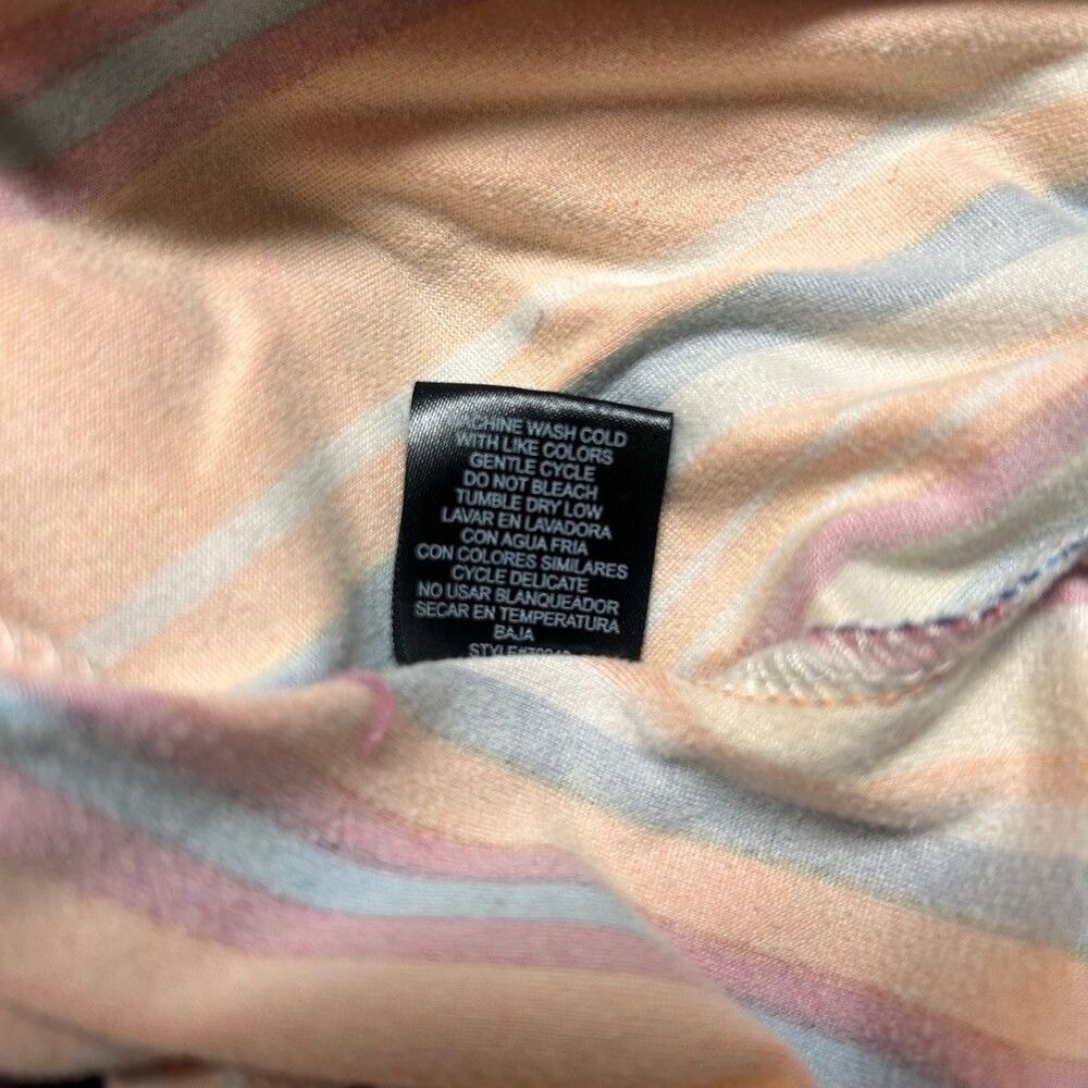 Rouge Collection Maxi Dress Womens 2X Multicolor Stripe Cut Out Sides Back Knit - Picture 12 of 12